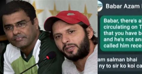 Also, after Pakistan's 2016 T20 World Cup campaign in India (where it failed to make it beyond the Super 10 stage), skipper Shahid Afridi and head coach Waqar Younis were shown the door by the PCB. . Waqar younis slammed the leaking of babar azams whatsapp chat